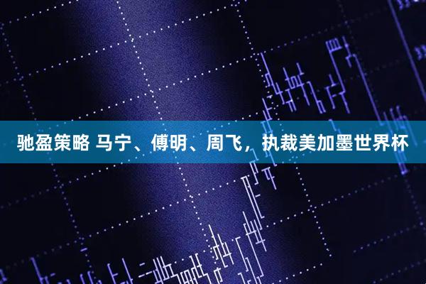 驰盈策略 马宁、傅明、周飞，执裁美加墨世界杯